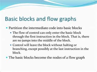 Image result for Basic Block and Flow Graph in Compiler Design