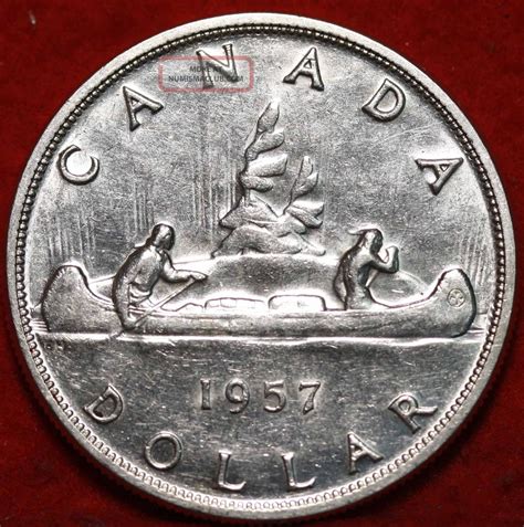 1957 Canada Silver 1 Dollar Foreign Coin S/h