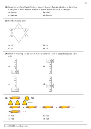 Maths for Class 1 to 10 | Maths Practice, Tests, Worksheets, Quizzes ...