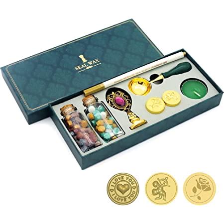 Supvox® Wax Seal Stamp Kit, Harry Potter Wax Seal Kit with Hogwarts Wax ...