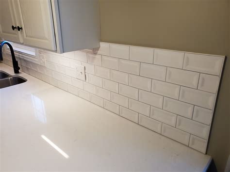 Casa White 3x6 Matte Inverted Bevel Ceramic Wall Subway Tile | Beveled ...