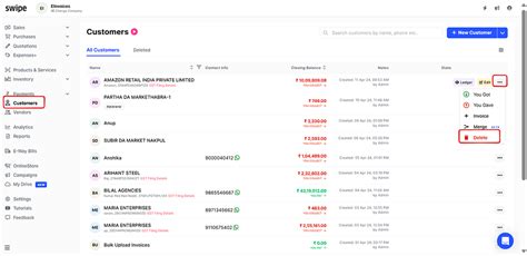 How to delete the customer on web? - Customer - Swipe