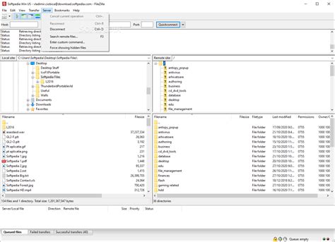 Image result for FileZilla GUI
