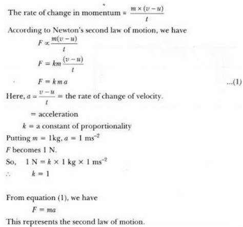 prove Newton's second law of motion mathematically - Brainly.in