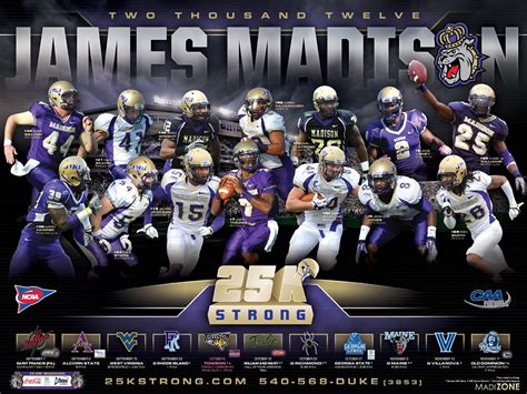 2012 JMU football schedule poster. Click to download full version ...
