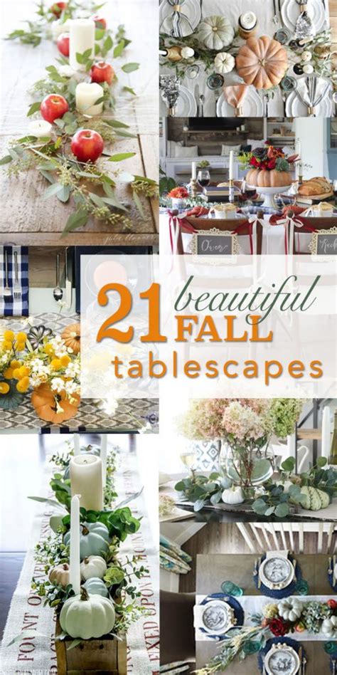 Fall Table Decorating 的图像结果