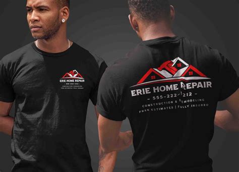 Men's Custom Construction Shirt Personalized Builder House - Etsy | Shirt logo design ...