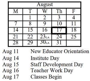 Naperville North High School - School District Instructional Calendar ...