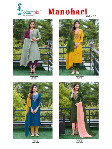 Colourpix Manohari Vol 2 Rayon Slub Ready Made Collection