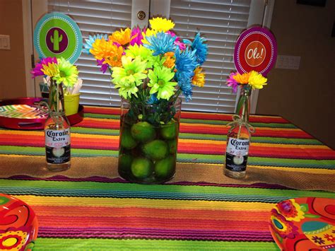 Lime centerpiece for a Mexican fiesta birthday party Fiesta Party ...