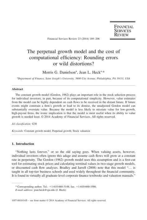 Image result for Perpetual Growth Model Formula Example
