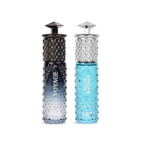 Manasik Set of 2 Alcohol Free Premium Attar, Voyage & Blue Bayman ...