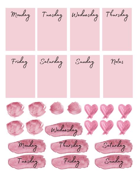 Free Printable stickers for bullet journals. Click here to download ...