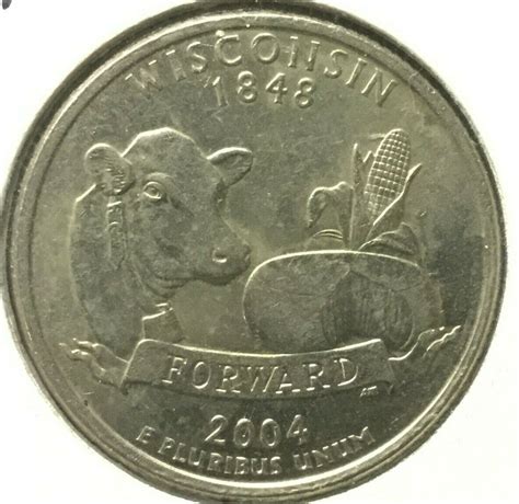 2004 D LOWER LEAF WISCONSIN QUARTER ERROR | eBay