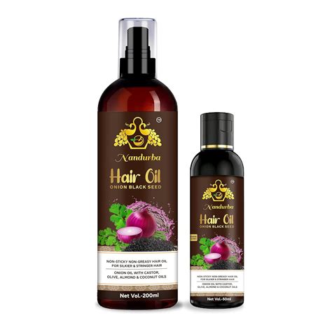 Buy Nandurba Black Seed Onion Hair Oil For Hair Fall Control and Hair ...