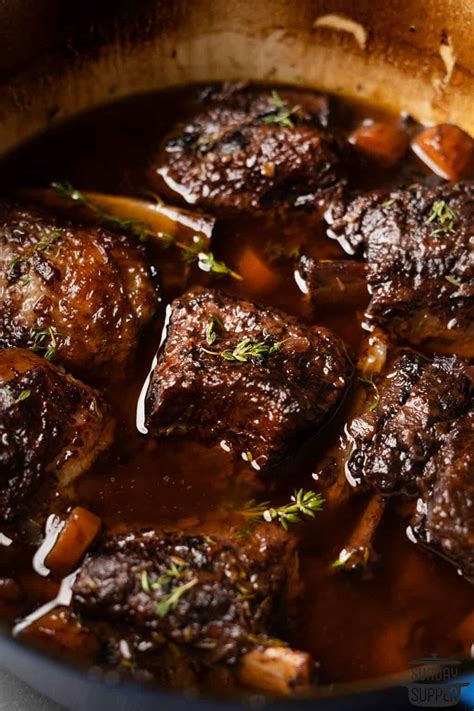 Red Wine Braised Beef Short Ribs - Sunday Supper Movement