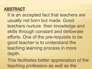 Image result for Introduction to Teaching and Learning