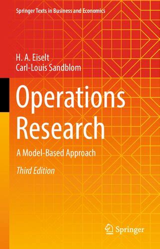 Image result for Operations Research a Model Based Approach
