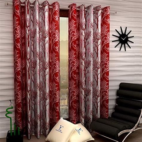 Buy Amazon Brand - Solimo Metallic Mischief Polyester Window Curtains ...