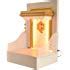 Buy Sangam Ad WPC White Texture Wooden Temple with LED Light for Home ...