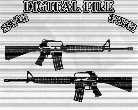 Crossed M16 Silhouette