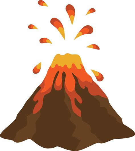 Eruption volcano illustration | Illustration, Volcano drawing, Easy drawings