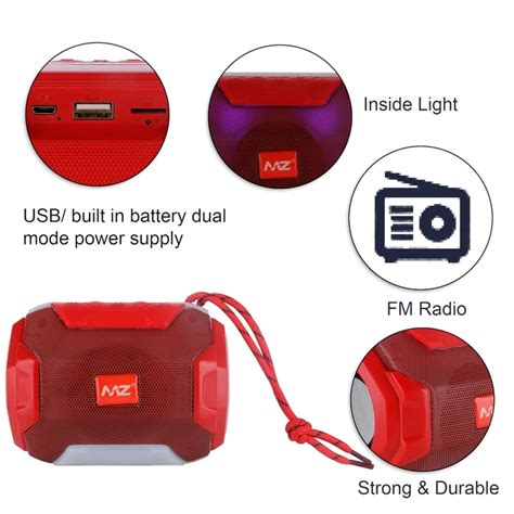MZ A005 (Portable Bluetooth Speaker) Dynamic Thunder Sound with High ...