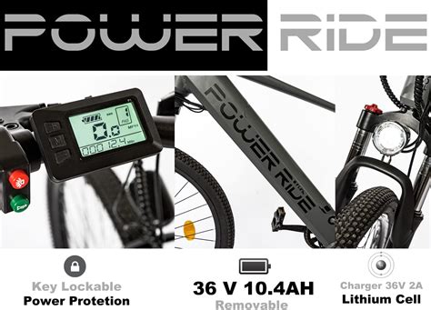 Buy Power-Ride PRO Electric Bike Powerful 36V 250W Motor, 27.5 Wheel ...