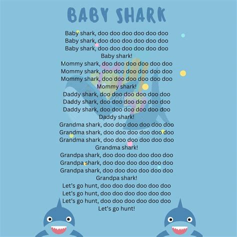 Baby Shark Printable Lyrics, Origins, and Video