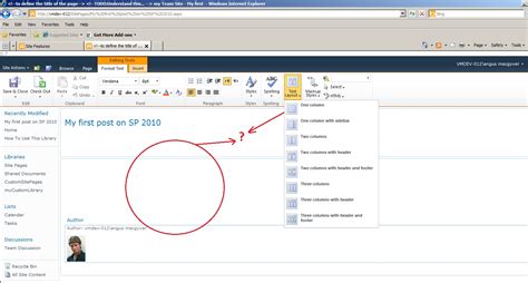 Image result for SharePoint Wiki Page Layout