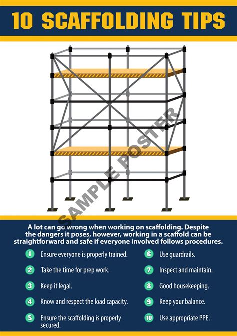 SAFETY SOURCE » Ten Scaffolding Tips Poster
