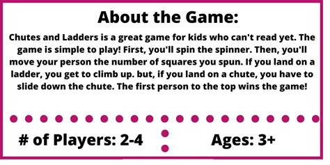 Chutes And Ladder Instructions at Richard Groves blog