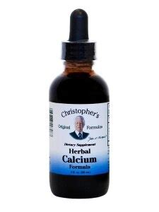 Herbal Calcium Formula - 2 fl. oz (59 ml) - Christopher's Original ...