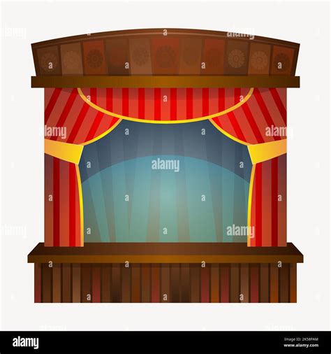 Theater stage clipart, illustration vector Stock Vector Image & Art - Alamy