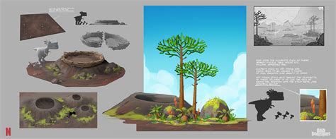 Frank Guarini Art - Bad Dinosaurs - Netflix