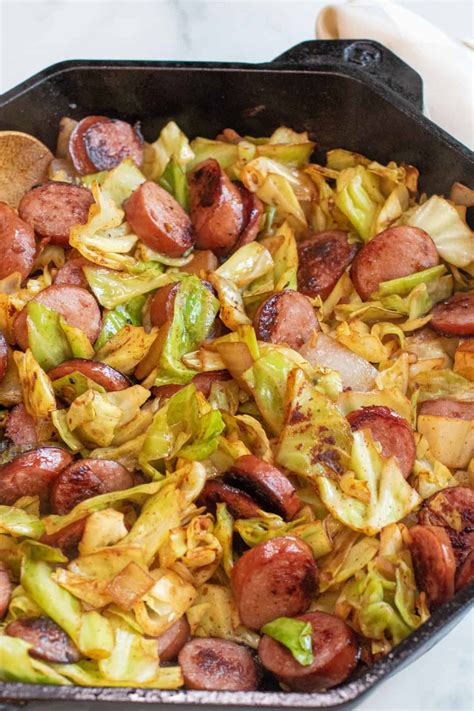 One pan cabbage and kielbasa – Artofit