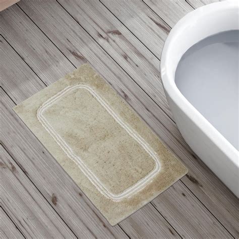 Buy Berlin Textured Beige Woven Bath Mat- 50 x 75 cm from Home Centre ...