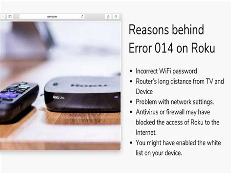 Solution for Roku Error Code 014