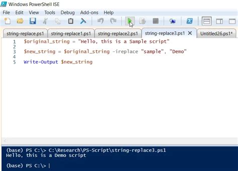 PowerShell Replace String 的图像结果