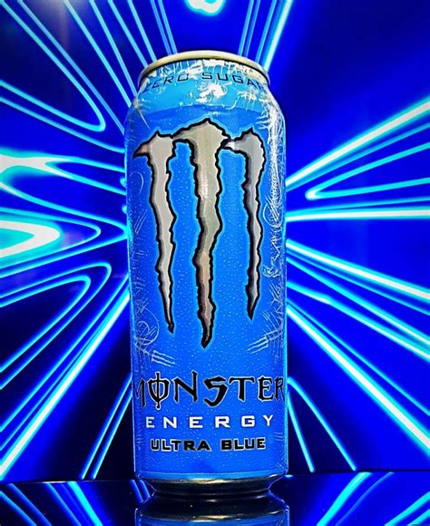 Ultra Blue Monster Energy Logo