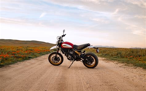 Download wallpaper 3840x2400 ducati scrambler, motorcycle, bike, side ...