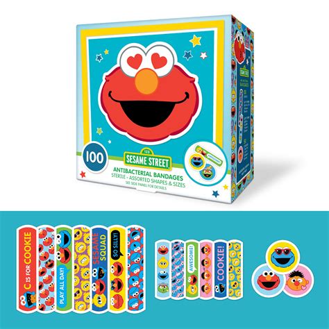 Buy Sesame Street Kids Bandages, 100 CT | Great for Birthdays, Party ...