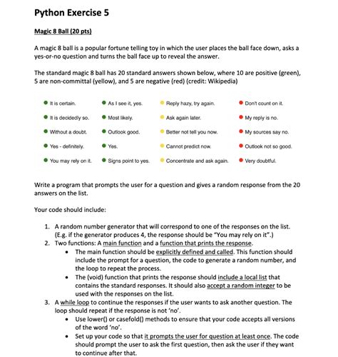 Image result for Magic 8 Ball Python Code