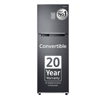 256 L Convertible Double Door Refrigerator RT30C3733BX | Samsung India