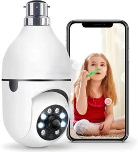 Severity HD1080p 3MP WiFi Bulb Shape CCTV PTZ Indoor Live Home Office ...