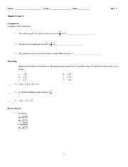 Image result for Math 9 Class Unit 2