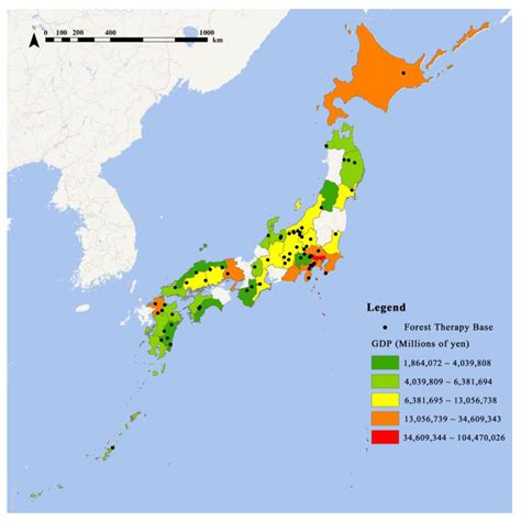 Spatial Distribution Characteristics of Japan’s Forest Therapy Bases ...