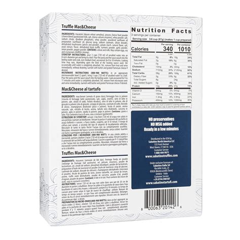 SabatinoTartufi Sabatino Tartufi Truffle Macaroni & Cheese, Ready To ...