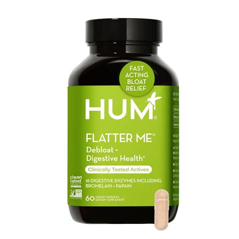 Hum Flatter Me Digestive Enzymes Bloating Supplement Fast Acting Bloat ...