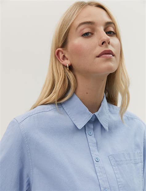 Buy Pure Cotton Twill Collared Shirt at Marks & Spencer